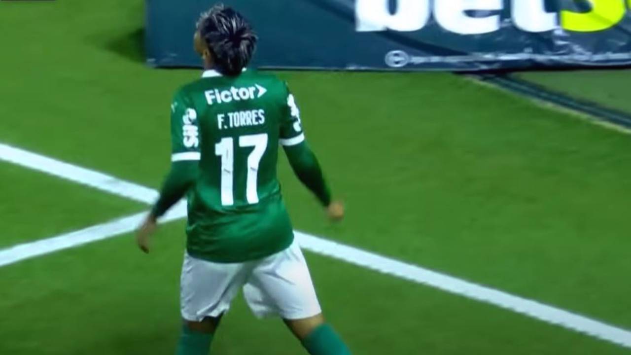 Facundo Torres volvió a marcar con Palmeiras